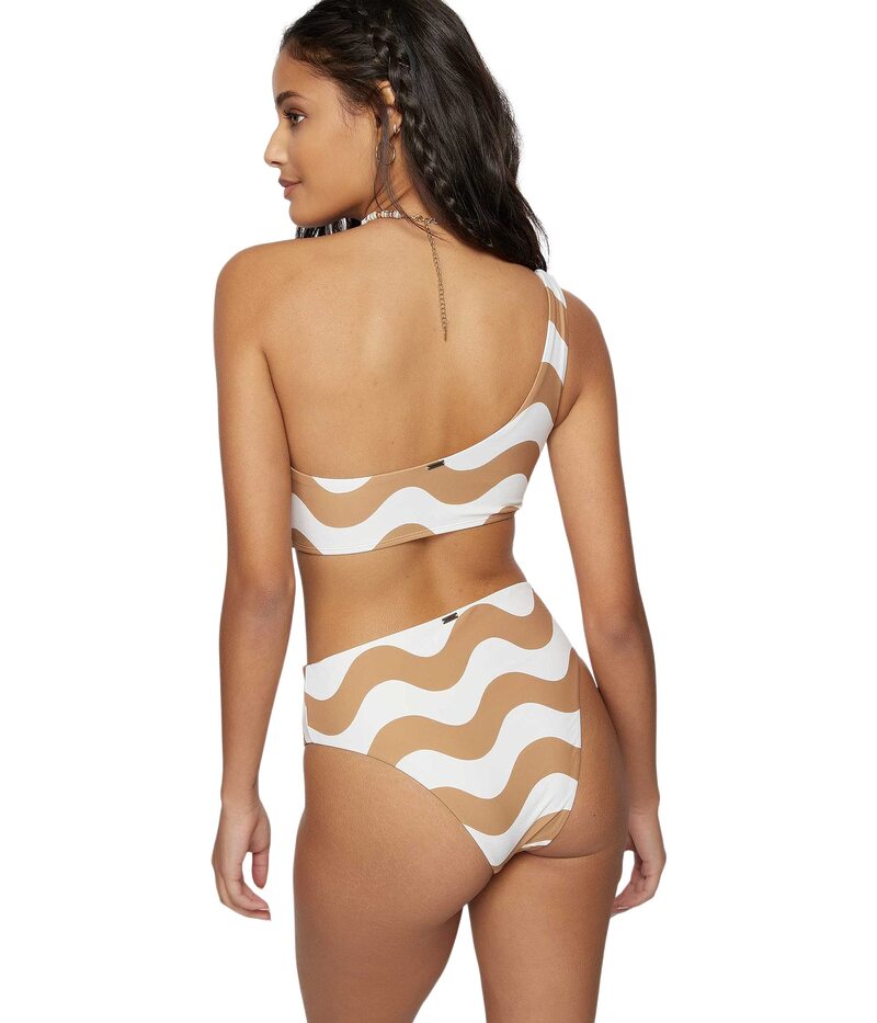 【送料無料】 オニール レディース トップのみ 水着 Wavy Stripe One Shoulder Top Chipmunk