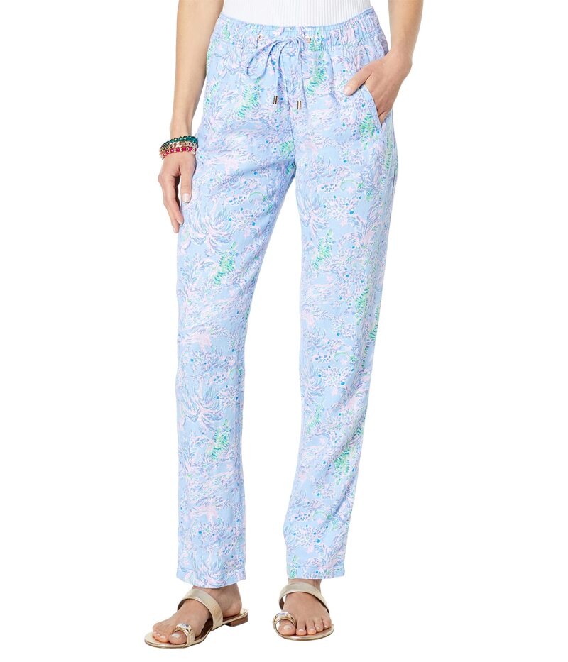 【送料無料】 リリーピュリッツァー レディース カジュアルパンツ ボトムス Taron Pants Blue Peri The Turtle Package