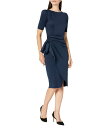 【送料無料】 エスケープ レディース ワンピース トップス Midi Scuba 3/4 Sleeve Midnight