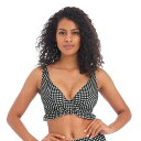 yz tC fB[X gbv̂  Check In - Underwire High Apex Bikini Top Monochrome