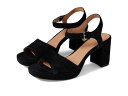 yz ChEF fB[X q[ V[Y Daphne Platform Heel - Suede True Black