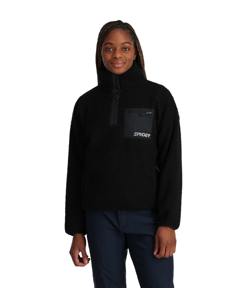 ̵ ѥ ǥ   Cloud Fleece Snap Pullover Black