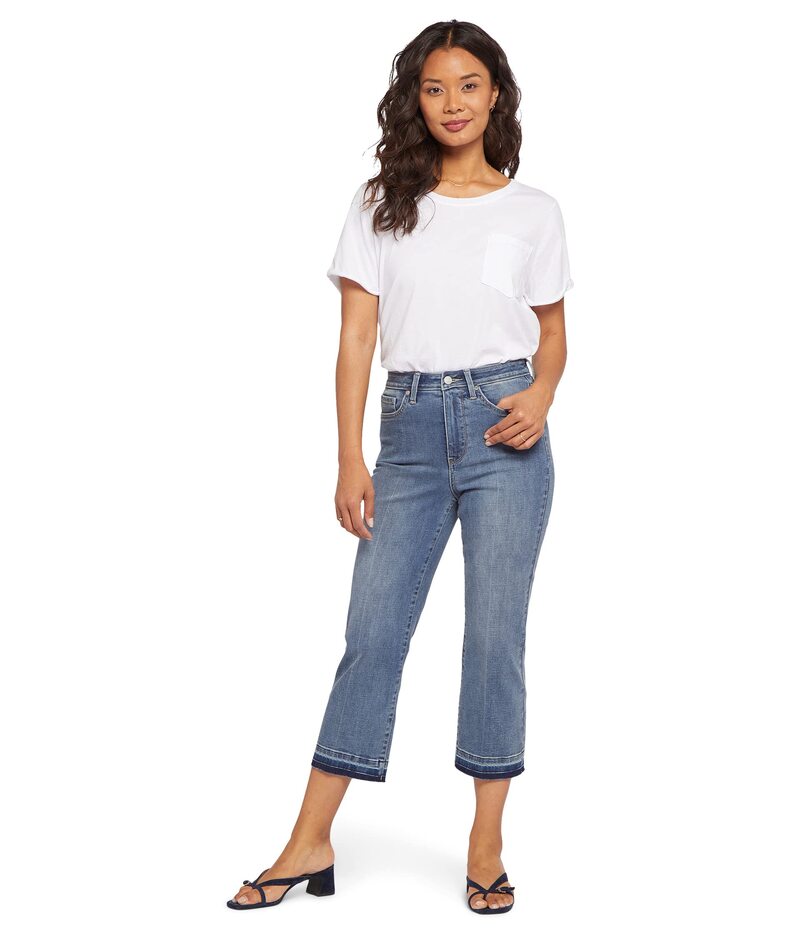  エヌワイディージェイ レディース デニムパンツ ボトムス Joni High-Rise Relaxed Capris Released Hem Majestic