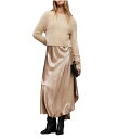 【送料無料】 オールセインツ レディース ワンピース トップス Megan Dress Caramel Brown