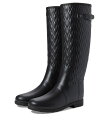 yz n^[ fB[X u[cECu[c V[Y Refined Tall Vertical Quilt Boot Black