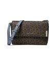 【送料無料】 カルバンクライン レディース ハンドバッグ バッグ Key Item Signature Crossbody Brown/Khaki/Flints...