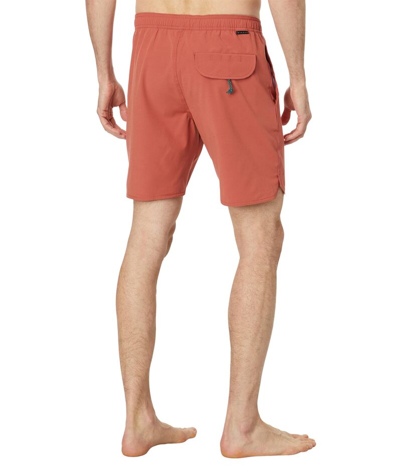 【送料無料】 ヴィスラ メンズ ハーフパンツ・ショーツ 水着 Solid Sets 17.5" Ecolastic Trunks Retro Red