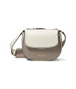 yz JoNC fB[X nhobO obO Bella Signature Saddle Crossbody Almond/Taupe/White