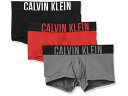 【送料無料】 カルバン クライン アンダーウェア メンズ ボクサーパンツ アンダーウェア Intense Power 3-Pack Low Rise Trunk Black/Grey Sky/Pomeian Red