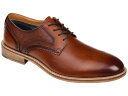 【送料無料】 トーマスアンドバイン メンズ オックスフォード シューズ Clayton Plain Toe Brogue Derby Cognac