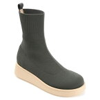 【送料無料】 ジュルネ コレクション レディース ブーツ・レインブーツ シューズ Tru Comfort Foam Ebby Bootie Green