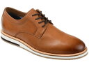 【送料無料】 トーマスアンドバイン メンズ オックスフォード シューズ Glover Plain Toe Derby Cognac