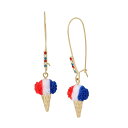 【送料無料】 ベッツィジョンソン レディース ピアス・イヤリング アクセサリー Ice Cream Shepards Hook Earrings Red/White/Blue