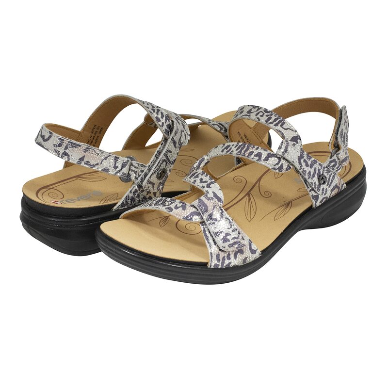 レベール レディース シューズ サンダル Revere Miami Silver Safari シルバー