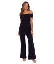 【送料無料】 エスケープ レディース ジャンプスーツ トップス Over-the-Shoulder Scuba Crepe Jumpsuit Black