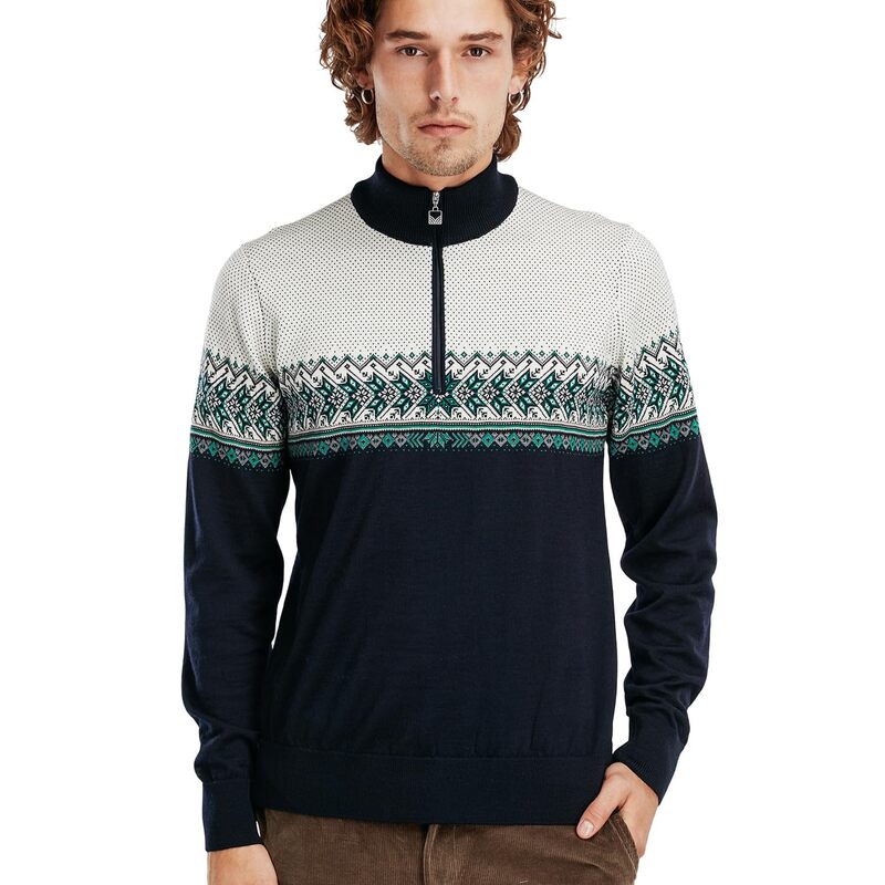 ̵ 륪֥Υ륦  ˥åȡ  Hovden Sweater Navy/Bright Green/Off-White