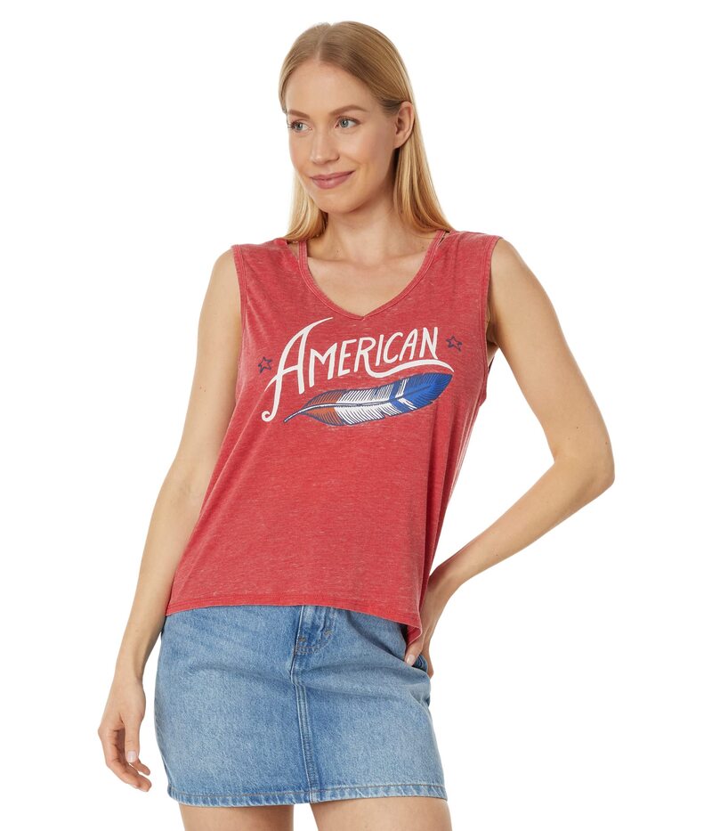 【送料無料】 アリアト レディース シャツ トップス All American Tank Equestrian Red