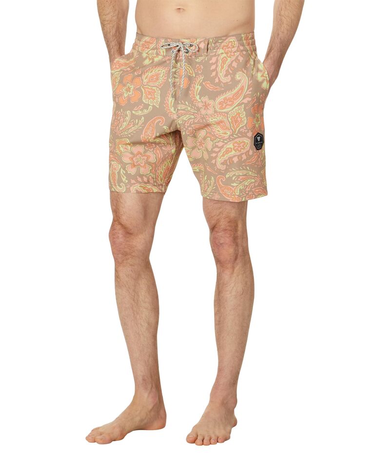【送料無料】 ヴィスラ メンズ ハーフパンツ・ショーツ 水着 Vagabond 17.5" Boardshorts Dark Khaki