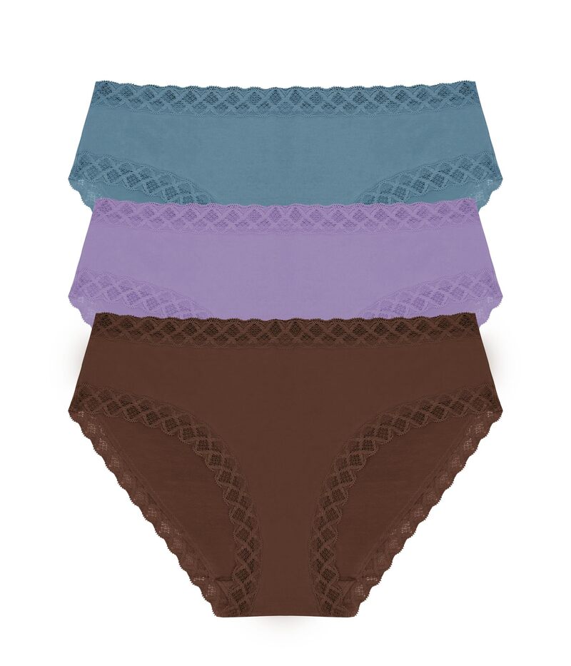 【送料無料】 ナトリ レディース パンツ アンダーウェア Bliss Girl Brief 3-Pack Panties Poolside/Purple Haze/Java