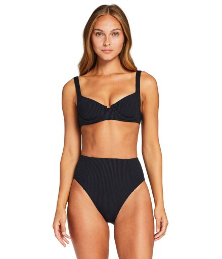 【送料無料】 ビタミンA レディース トップのみ 水着 Demi Top Black EcoRib 【送料無料】 ビタミンA レディース トップのみ 水着 Demi Top Black EcoRib