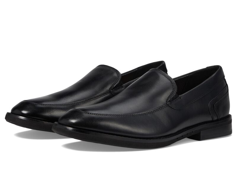 【送料無料】 クラークス メンズ スリッポン・ローファー シューズ Un Hugh Step Black Leather