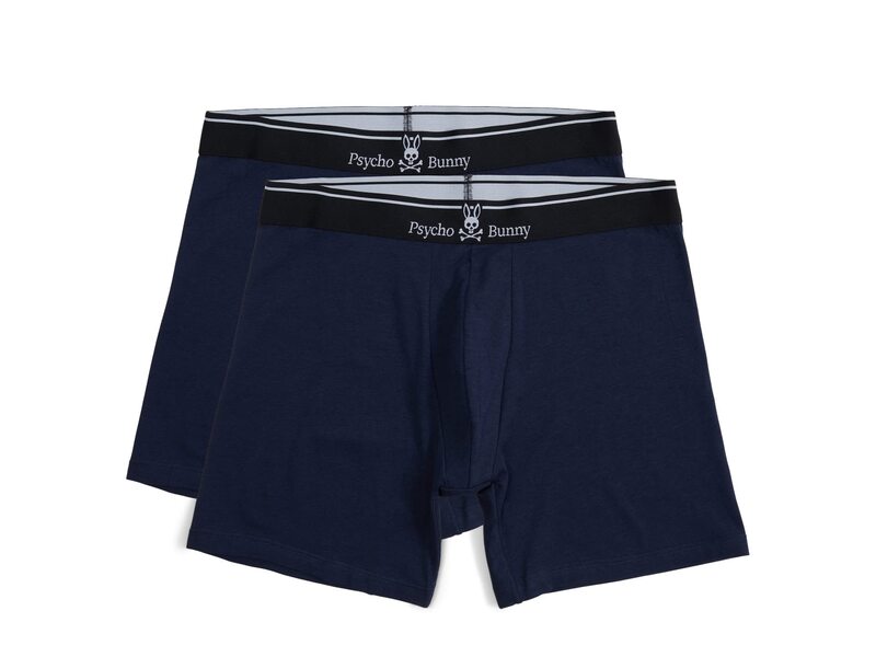 サイコバニー パンツ メンズ 【送料無料】 サイコバニー メンズ ボクサーパンツ アンダーウェア Solid 2-Pack Boxer Brief Navy