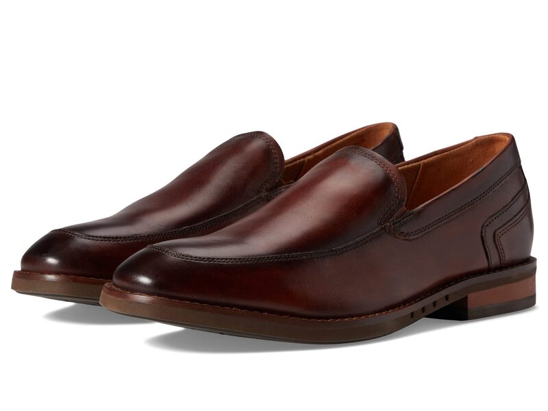 【送料無料】 クラークス メンズ スリッポン・ローファー シューズ Un Hugh Step Brown Leather