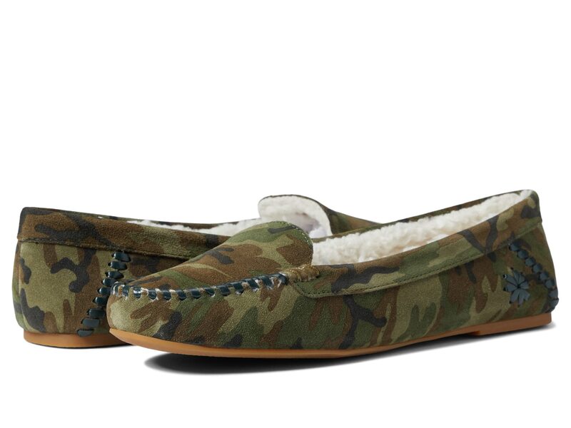 ジャックロジャース サンダル レディース 【送料無料】 ジャックロジャース レディース サンダル シューズ Millie Moccasin Sherpa Lined Camo/Dark Green