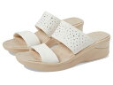 【送料無料】 ビジーズ レディース ヒール シューズ Sienna Bright Wedge Sandals Sugar White