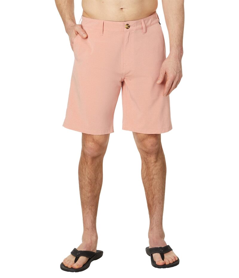 【送料無料】 クイックシルバー メンズ ハーフパンツ・ショーツ ボトムス 20" Union Heather Amphibian Shorts Canyon Clay