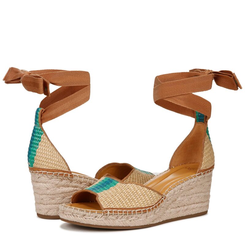 【送料無料】 フランコサルト レディース ヒール シューズ Casey Wedge Espadrille Sandal Natural Beige