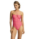 【送料無料】 シーフォリー レディース 上下セット 水着 Birds Of Paradise Diamond Wire One Piece Chilli Red