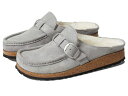 【送料無料】 ビルケンシュトック レディース サンダル シューズ Buckley Shearling - Suede Stone Coin/Natural Suede/Shearling