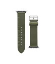【送料無料】 テッドベーカー メンズ 腕時計 アクセサリー Ted Engraved Leather Light Green Keeper smartwatch band compatible with Apple watch strap 42mm 44mm Green