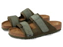 【送料無料】 ビルケンシュトック メンズ サンダル シューズ Uji - Nubuck/Suede (Men) Thyme