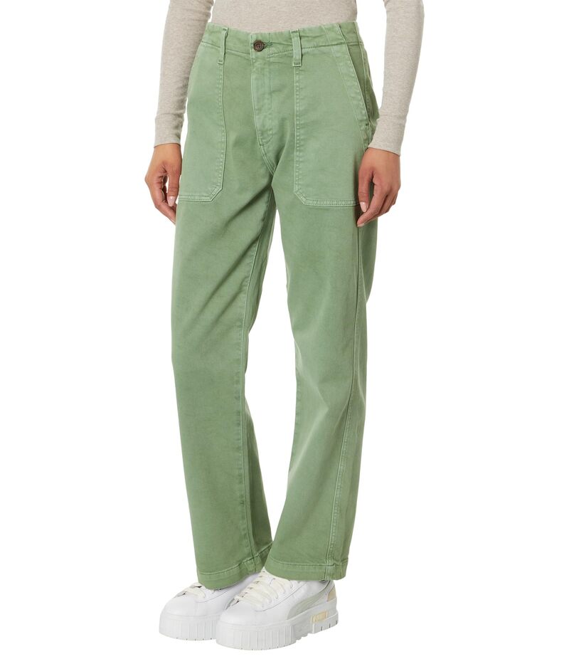 【送料無料】 エージージーンズ レディース デニムパンツ ボトムス Analeigh High-Rise Straight Crop in Sulfur Forest Pike Sulfur Forest Pike