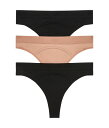 【送料無料】 ハニーデュー レディース パンツ アンダーウェア Cyrus Thong 3-Pack Black/Bon Bon/Black