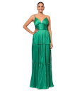 【送料無料】 ベッツィアンドアダム レディース ワンピース トップス Long pleared bodre gown Green(4)