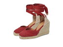 【送料無料】 カスタ ニエール レディース ヒール シューズ Chiara 80 mm Wedge Espadrille Red