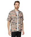 【送料無料】 オールセインツ メンズ シャツ トップス Solar Camo Short Sleeve Shirt Herb Green