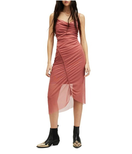 【送料無料】 オールセインツ レディース ワンピース トップス Ulla Dress Rich Pink 【送料無料】 オールセインツ レディース ワンピース トップス Ulla Dress Rich Pink