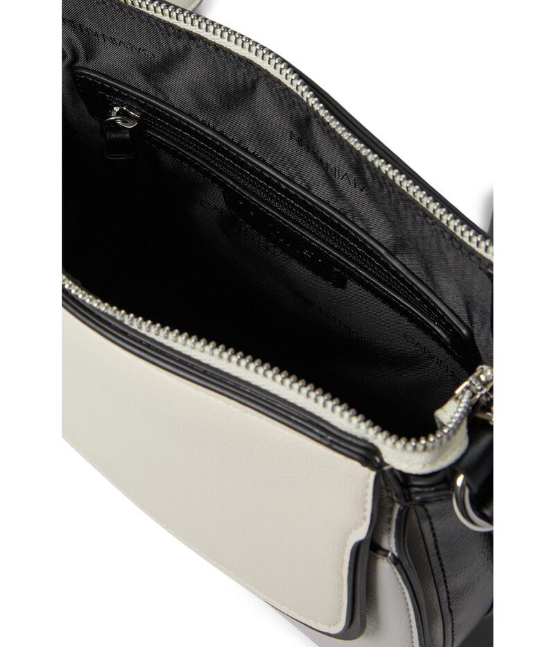 【送料無料】 カルバンクライン レディース ハンドバッグ バッグ Bella Casual Crossbody Black/Dove/White