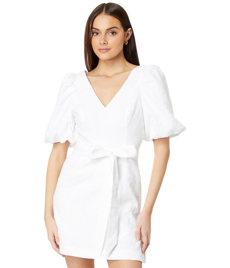【送料無料】 リリーピュリッツァー レディース ジャンプスーツ トップス Kirrabelle Short-Sleeve Romper Resort White Pineapple Pucker Jacquard