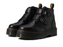 【送料無料】 ドクターマーチン レディース ブーツ・レインブーツ シューズ Devon Flower Black Milled Nappa