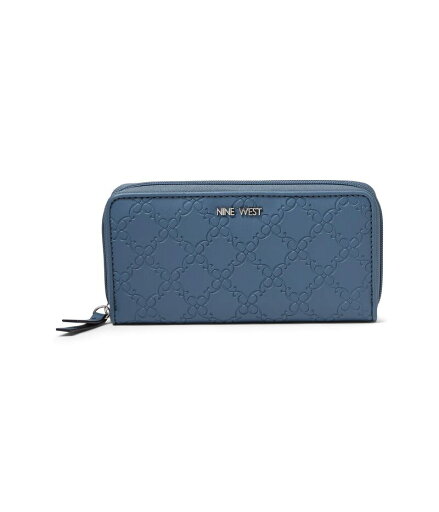 【送料無料】 ナインウェスト レディース 財布 アクセサリー Zuri Slg Zip Around Wallet Steel Blue 【送料無料】 ナインウェスト レディース 財布 アクセサリー Zuri Slg Zip Around Wallet Steel Blue