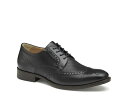 【送料無料】 ジョンストンアンドマーフィー メンズ オックスフォード シューズ Lewis Embossed Wing Tip Black Full Grain