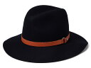 【送料無料】 ラグアンドボーン レディース 帽子 アクセサリー Finley Packable Fedora Black