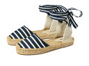 【送料無料】 ソルドス レディース サンダル シューズ Lauren Lace Up Espadrille Navy / Ivory