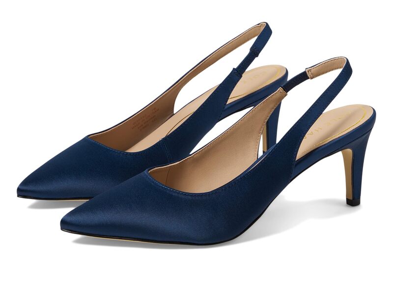 ̵ ϡ ǥ ҡ 塼 Vandam Sling Back Pump 65 mm Navy Satin