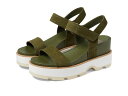 【送料無料】 ソレル レディース ヒール シューズ Joanie IV Y Strap Wedge Utility Green/Honey White(4)
